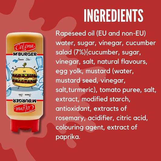 Colona M'Burger Sauce 840g – Rich & Creamy Burger Sauce