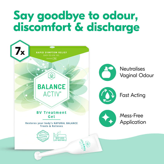 Balance Activ BV Gel, Bacterial Vaginosis Treatment for Women, Works Naturally to Rapidly Relieve Symptoms of Unpleasant Odour, Discomfort & Discharge Associated with BV