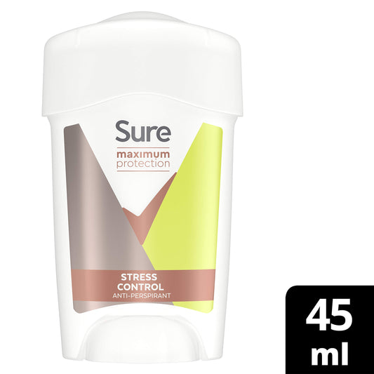 Sure Maximum Protection Stress Control Anti-perspirant Cream Stick 45 ml