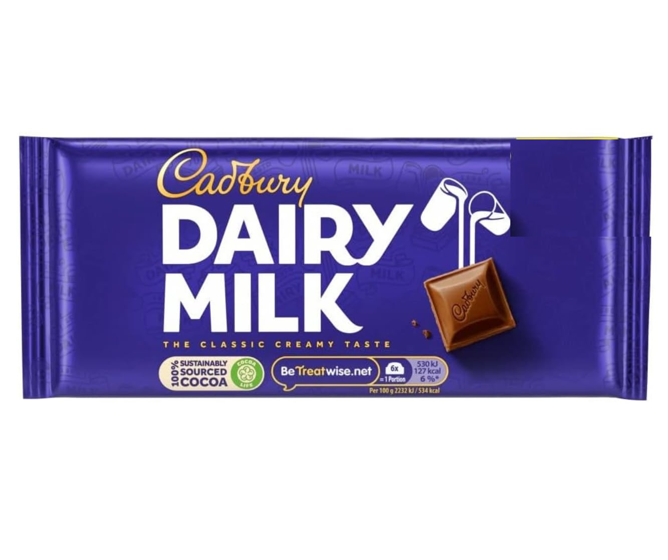 Cadbury Dairy Milk, 95g, pack of 22.