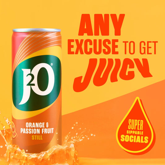 J2O Fruit Blend Juice Drink - Orange and Passionfruit, 6 x 250ml