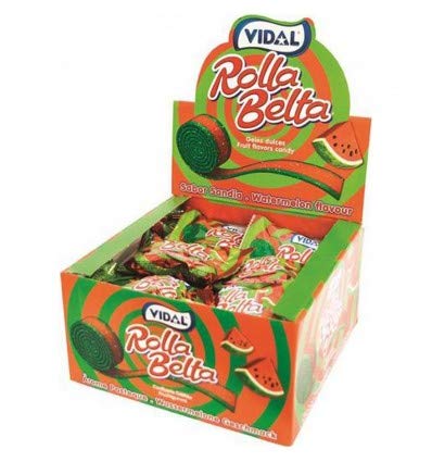 Vidal Candy Rolla Belts Watermelon 19gm x 24