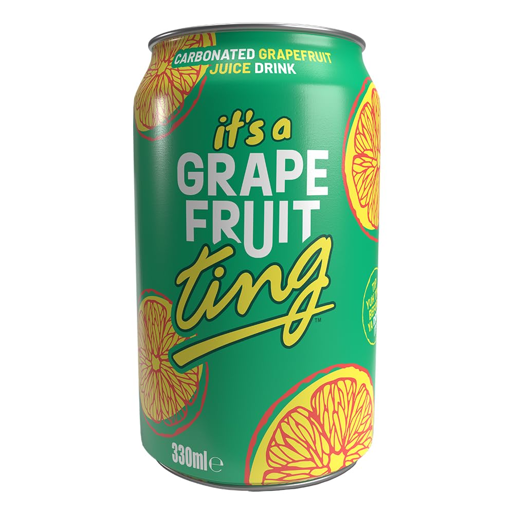 Ting Zesty Fruit Fizz Sparkling Grapefruit Drink, 24 x 330 ml