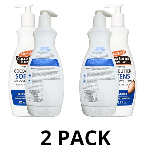 Palm Cocoa Butter Formula Body Lotion 400ml (2 Pack) | Deep Moisturising Cream for Dry Skin, Enriched with Cocoa Butter and Vitamin E