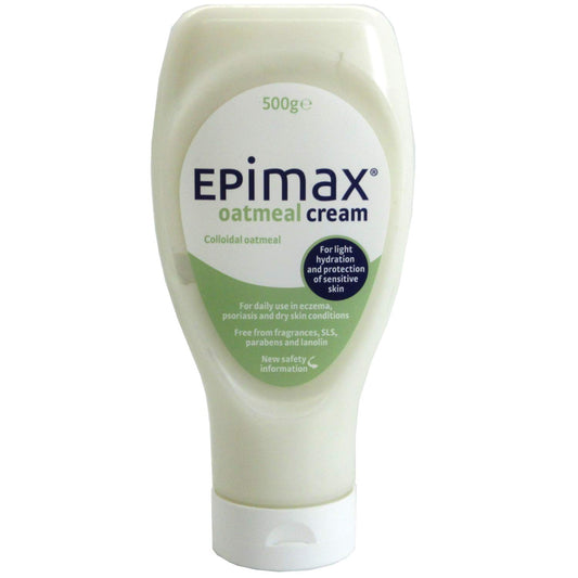 2 x Epimax Oatmeal Cream 500g for Eczema/Psoriasis