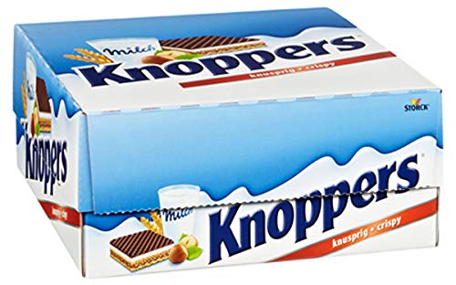 Knoppers Present Box Qty 24 Chocolate Wafer Wrapped Biscuits in a Great Present Box Ideal Birthday Christmas Box
