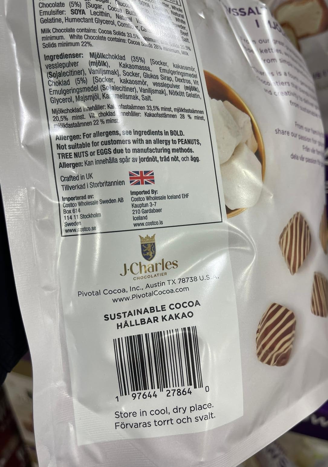 j.charles sea salt caramels mallows with white chocolate 500g