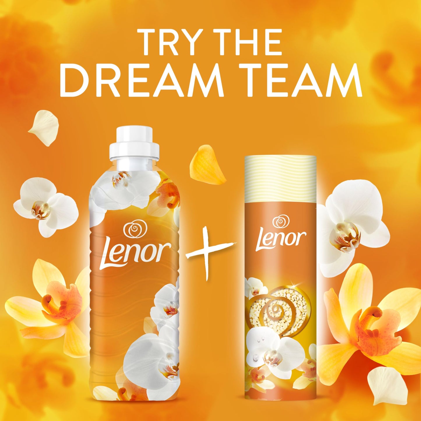 Lenor Laundry Perfume Scent Booster 735g, Gold Orchid, Non-Stop Freshness Up to 12 Weeks in Storage, Granules