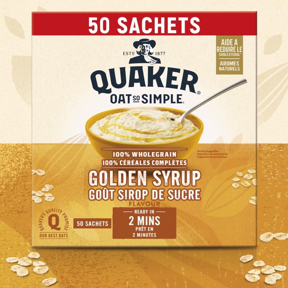 Quaker Oat So Simple Golden Syrup Porridge Sachets