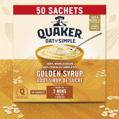 Quaker Oat So Simple Golden Syrup Porridge Sachets