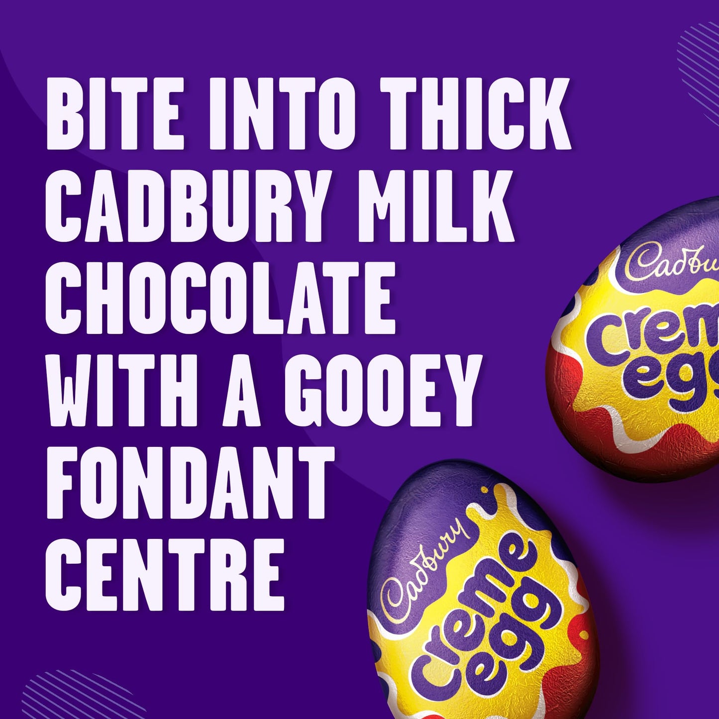 Cadbury Milk Chocolate Creme Eggs, Bulk Pack, Perfect for Easter Egg Hunts, 40 g (Pack of 48)