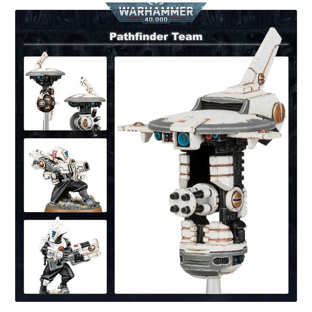 Games Workshop Warhammer 40k - Tau Pathfinder Team, Black
