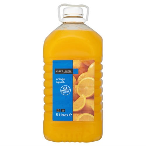Chef's Larder Orange Squash Soft Drink 5 Litres Case of 2