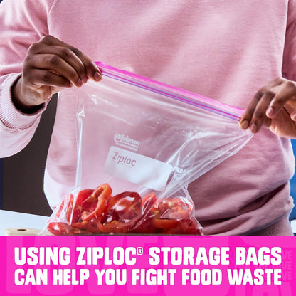 Ziploc Gallon, Quart, Sandwich, and Snack Storage Bags - Variety pack - 347 Total