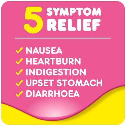 Pepto-Bismol for Nausea, Heartburn, Indigestion, Upset Stomach and Diarrhoea, 5 Symptom Relief 480ml
