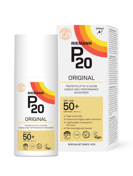 Riemann P20 Sunscreen SPF50 Spray 200ml | Long Lasting UVA & UVB Protection for up to 10 hours | Highly Water Resistant
