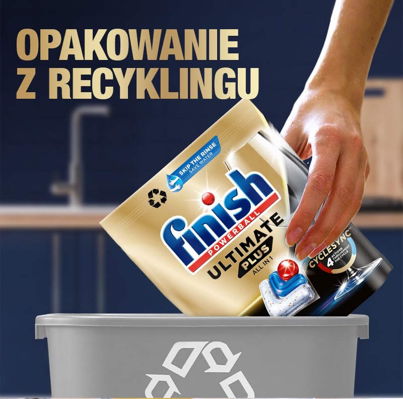 Finish Dishwasher Tablet, Ultimate Plus, Lemon Sparkle