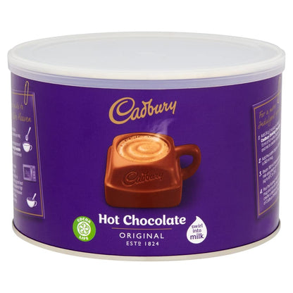 Cadbury Drinking Chocolate, OFFICIAL, Fair Trade Cocoa for Swirling into Hot Milk, 25% Cocoa Solids Minimum, 3 x 1 Kg