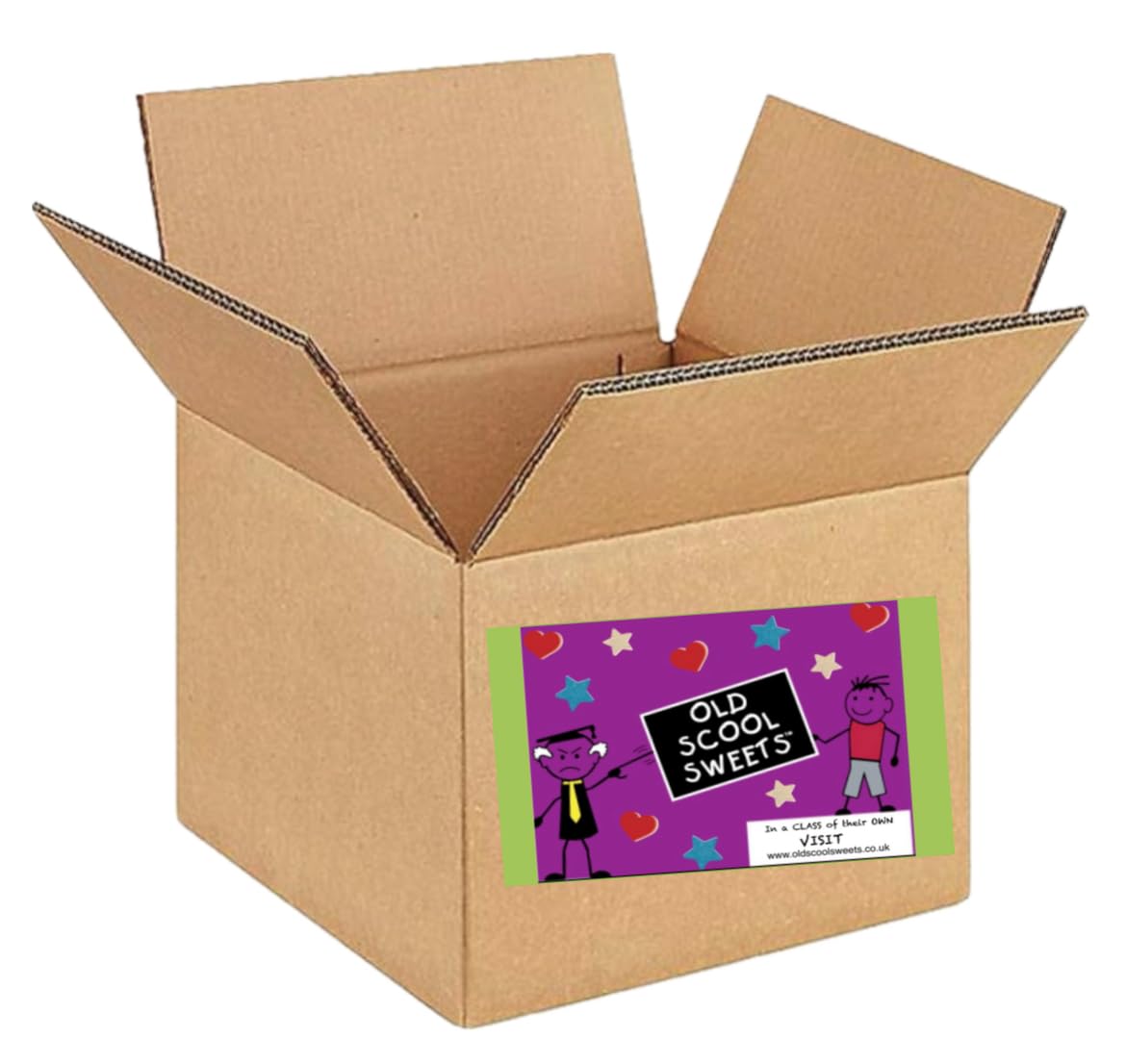 Frisia Rainbow Marshmallow Sweets Bulk - Delivered in a Genuine Old Scool Sweets Box 680g Twister Cable Mallows Confectionery with Cream Vanilla Tub