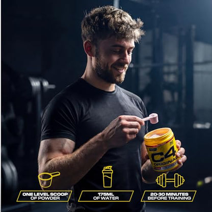 C4 Original Beta Alanine Sports Nutrition Bulk Pre Workout Powder for Men & Women