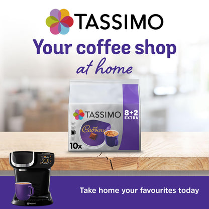 Tassimo Cadbury Hot Chocolate Pods x10 (Pack of 5, Total 50 Drinks)