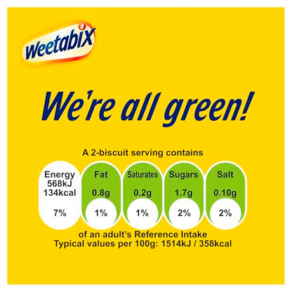 Weetabix Original Pack of 96 x 1 Biscuit (18g) – 100 percent Wholegrain & High Fibre – Source of Iron & Vitamin B1 – UK’s No.1 Breakfast Cereal