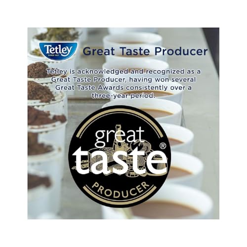 Tetley Original One Cup Black Tea Bags - Bulk Value Pack - Full Flavoured British Brew - Perfect for Breakfast or Anytime - Rainforest Alliance Certified - 2200 Teabags (2 x 1100 Pack)