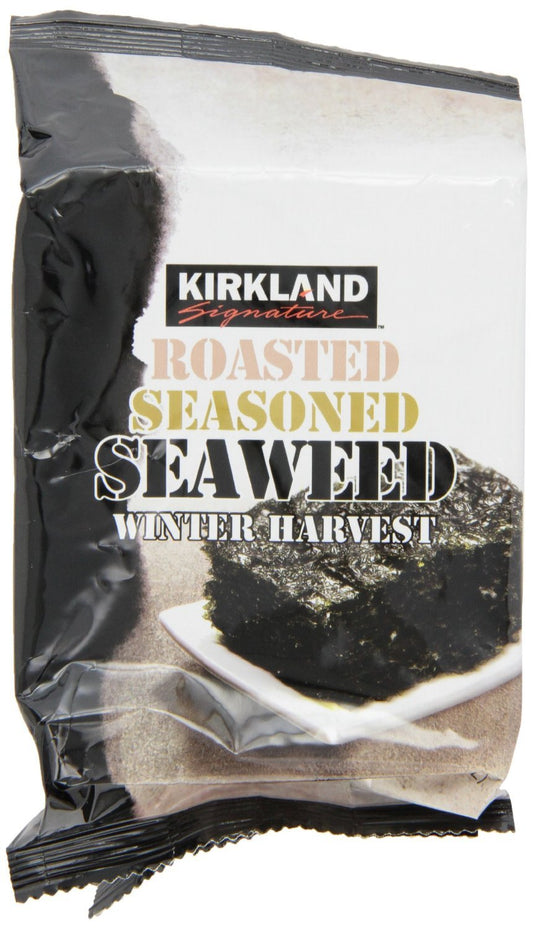 Kirkland Signature Roasted, Seasoned Seaweed Winter Harvest 3 x 17gms