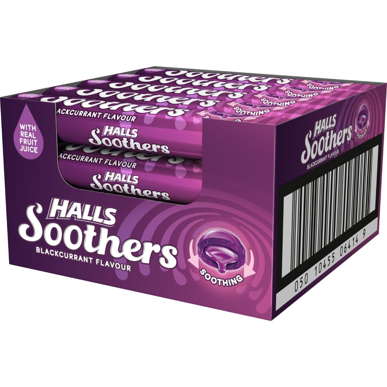 Halls Soothers Blackcurrant, 3 x 45 g