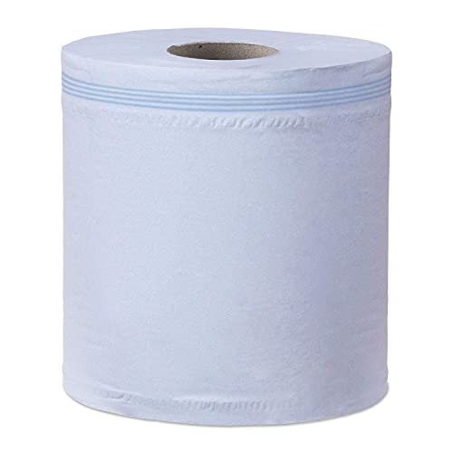Tork Basic Centrefeed Wiping Paper Blue M2, Cost-Efficient Paper Towels, 6 x 150m, 128107