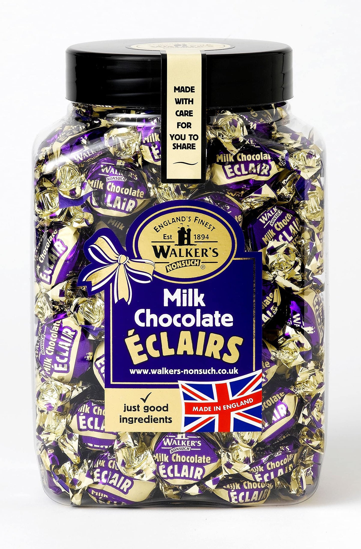Walkers Nonsuch Milk Chocolate Eclairs Jar 1.25Kg