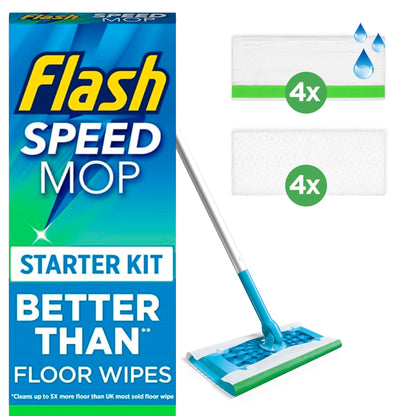 Flash Speed Mop Starter Kit, All-In-One Floor Mopping System