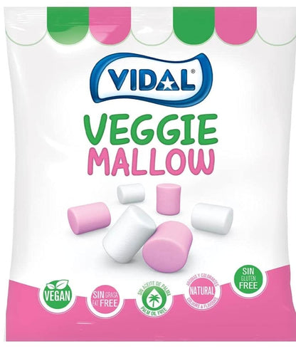 Vidal Bag Veggie Marsh Mallows Vegan Gluten Free 1Kg