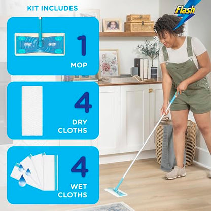 Flash Speed Mop Starter Kit, All-In-One Floor Mopping System