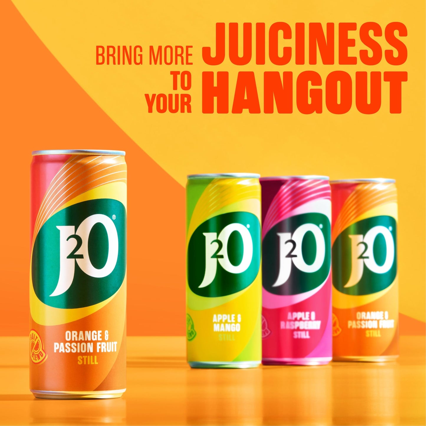 J2O Fruit Blend Juice Drink - Orange and Passionfruit, 6 x 250ml