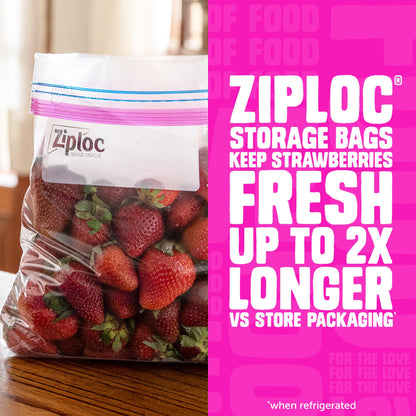 Ziploc Gallon, Quart, Sandwich, and Snack Storage Bags - Variety pack - 347 Total