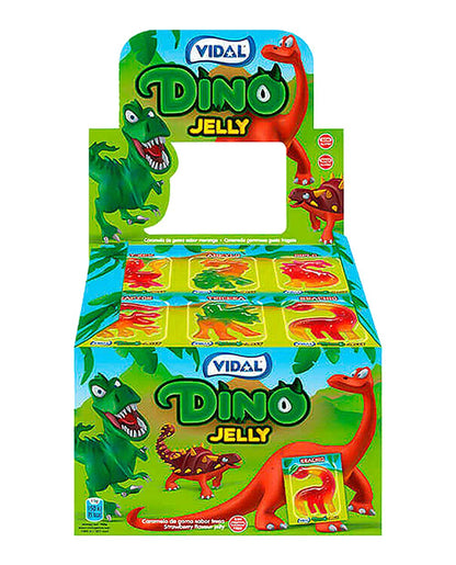 Vidal Dino Jelly Dinosaur Flavour, Strawberry Flavour, 66 Count Size
