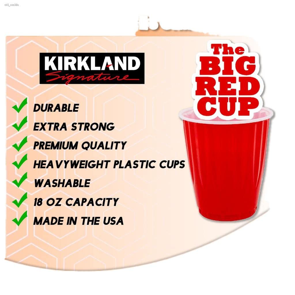 EVAXO Kirkland Signature Chinet 18 Oz Red Cups (240Count), 240Count