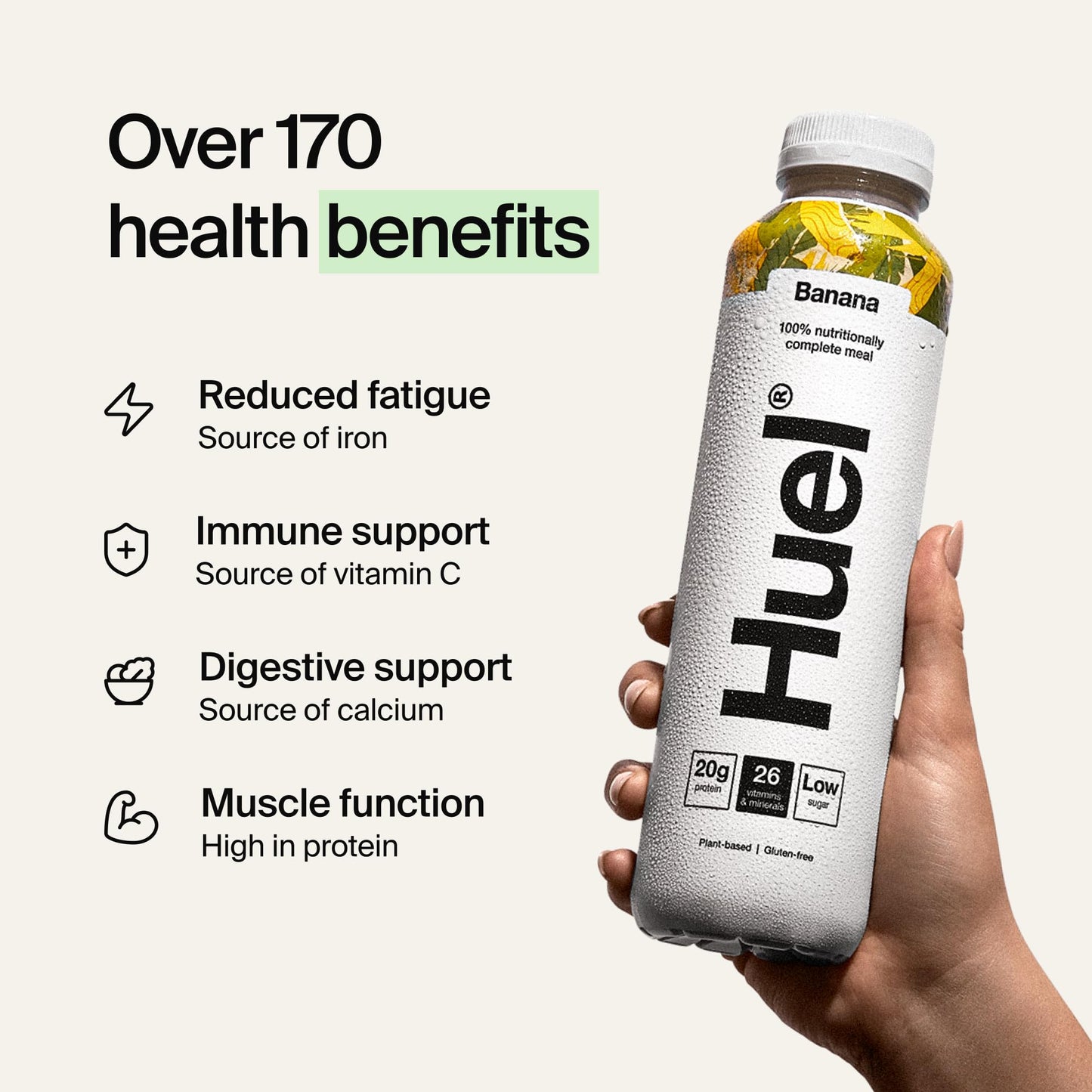 Huel Ready-to-drink Meal, Protein Shakes, Pre-Portioned Meal, 20g of Protein per Bottle, Rich in Essential Vitamins, Minerals and Fibre Meal Replacement Shake