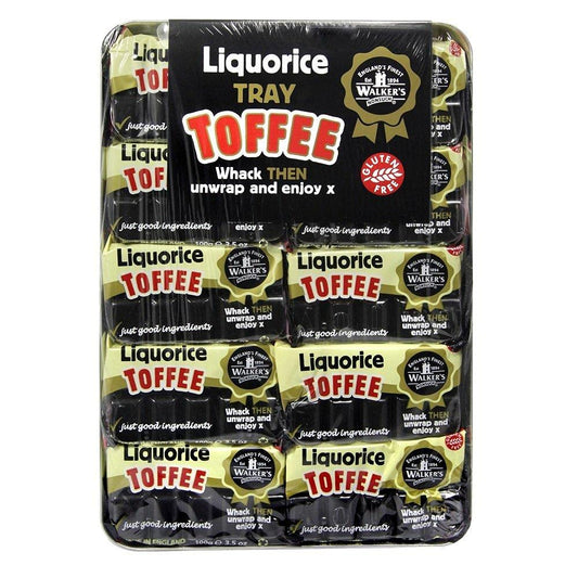 Walkers Nonsuch Liquorice Toffee Slabs (Tray of 10)