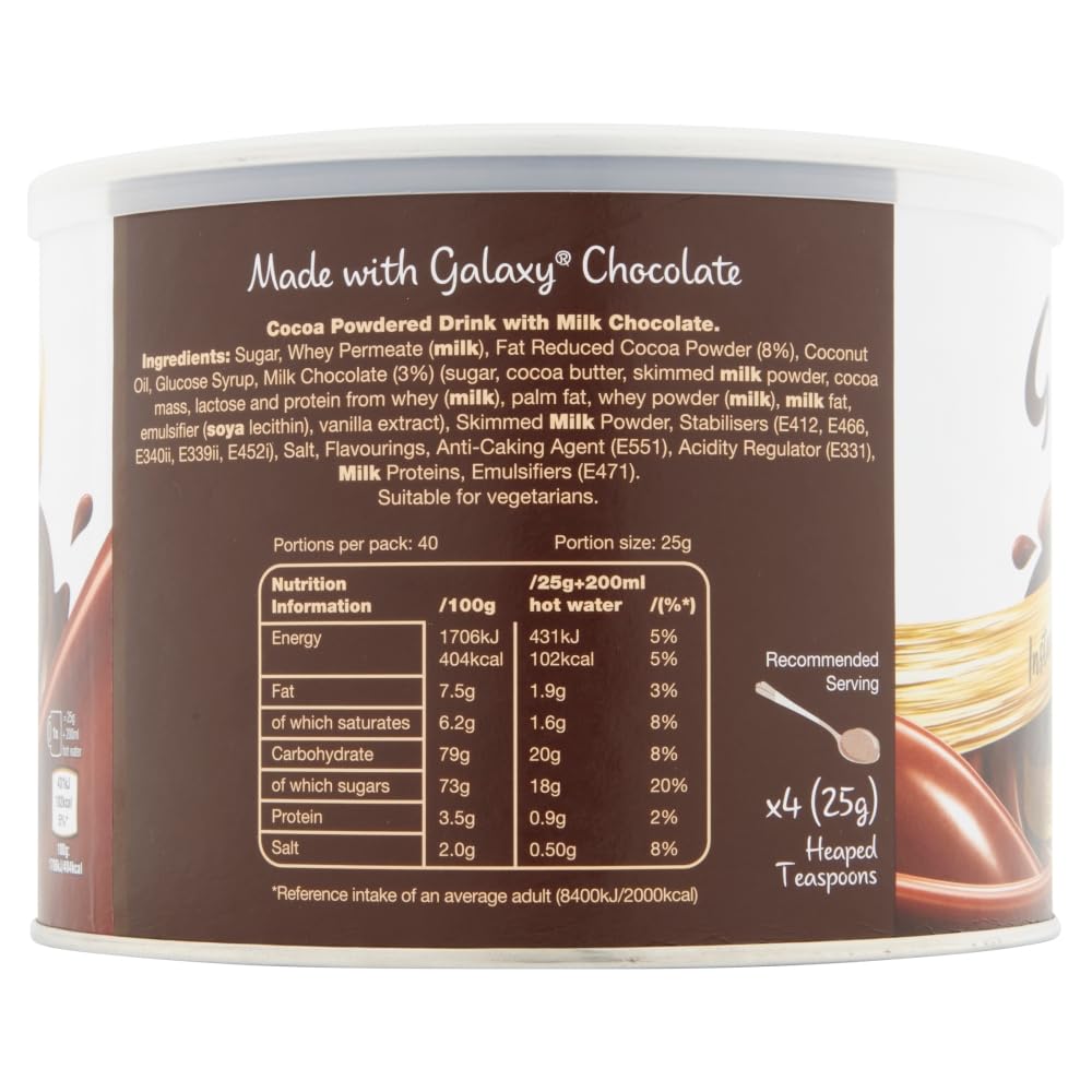 Galaxy Hot Chocolate 1 Kg Tin