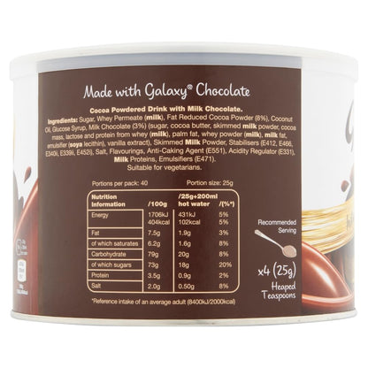 Galaxy Hot Chocolate 1 Kg Tin