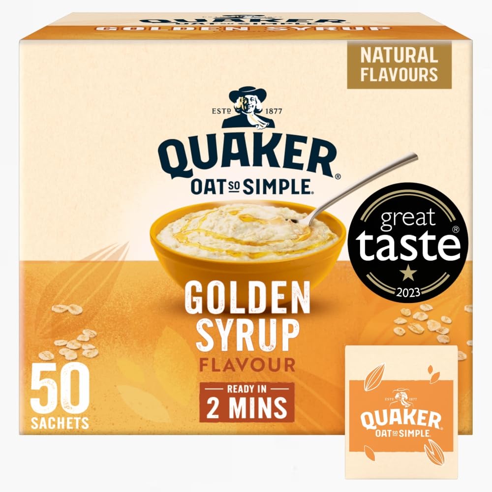 Quaker Oat So Simple Golden Syrup Porridge Sachets