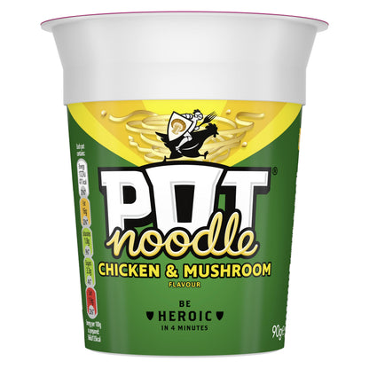 Pot Noodle Chicken & Mushroom Instant Vegetarian Snack