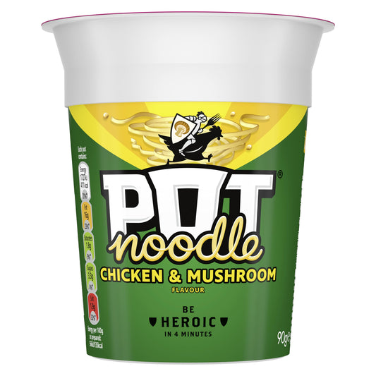 Pot Noodle Chicken & Mushroom Instant Vegetarian Snack