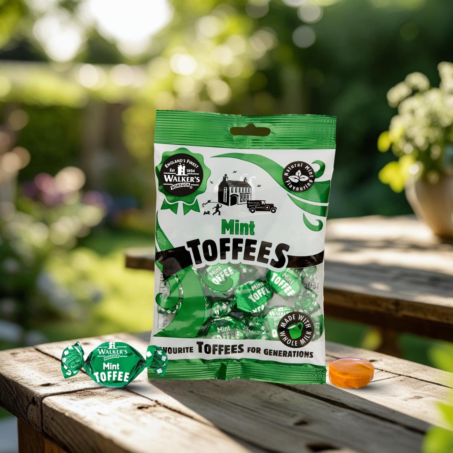 Walker's Nonsuch Mint Toffees 150g Bag (Pack Of 3) New by Walker's Nonsuch