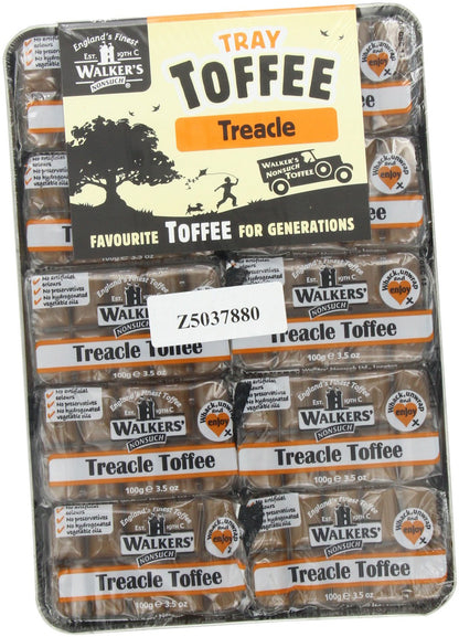 10 x Packs Walker's Nonsuch Tray Toffee 100g (Treacle)