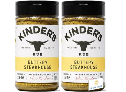 Kinders The Blend Seasoning is gluten free, non-GMO, and no added MSG Kinder's The Blend Seasoning Salt, Pepper and Garlic (10.5 oz.) Bundled with BETRULIGHT Fridge Decal – 2 Pack