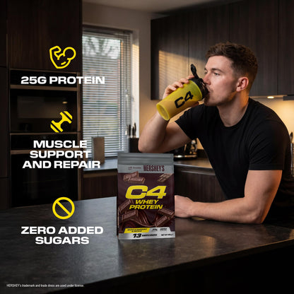 Cellucor C4 Whey Protein Powder, Low Sugar, Post-Workout Recovery