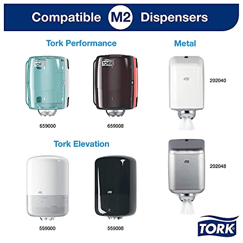 Tork Basic Centrefeed Wiping Paper Blue M2, Cost-Efficient Paper Towels, 6 x 150m, 128107